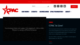 What Conservative.org website looked like in 2023 (1 year ago)