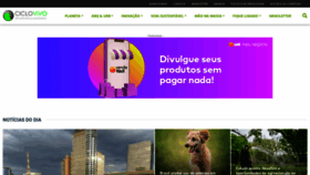 What Ciclovivo.com.br website looked like in 2023 (1 year ago)