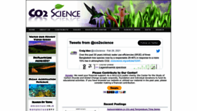 What Co2science.org website looked like in 2023 (1 year ago)