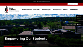 What Corning-cc.edu website looked like in 2023 (1 year ago)