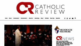 What Catholicreview.org website looked like in 2023 (1 year ago)