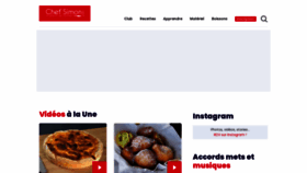 What Chefsimon.com website looked like in 2023 (1 year ago)