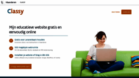 What Classy.be website looked like in 2023 (3 years ago)