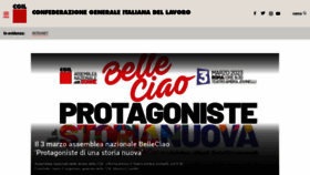 What Cgil.it website looked like in 2023 (1 year ago)