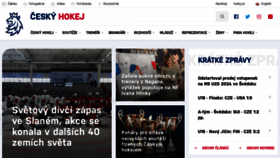 What Ceskyhokej.cz website looked like in 2023 (1 year ago)