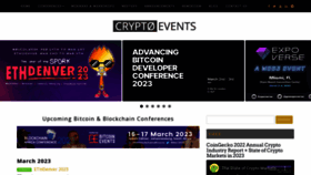 What Cryptoevents.global website looked like in 2023 (1 year ago)
