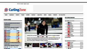What Curlingzone.com website looked like in 2023 (1 year ago)