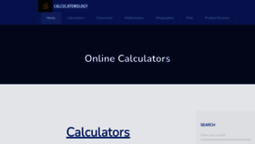 What Calculatorology.com website looked like in 2023 (1 year ago)