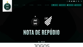 What Coritiba.com.br website looked like in 2023 (1 year ago)