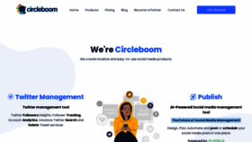 What Circleboom.com website looked like in 2023 (1 year ago)