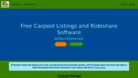 What Carpoolworld.com website looked like in 2023 (1 year ago)