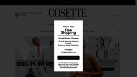 What Cosette.com.au website looked like in 2023 (1 year ago)