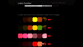 What Colorhunter.com website looked like in 2023 (1 year ago)