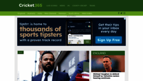 What Cricket365.com website looked like in 2023 (1 year ago)