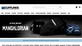 What Cufflinks.com website looked like in 2023 (1 year ago)