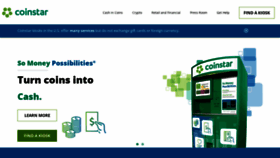 What Coinstar.com website looked like in 2023 (1 year ago)