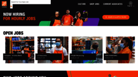 What Careers.homedepot.com website looked like in 2023 (1 year ago)