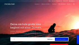 What Checkdomain.de website looked like in 2023 (1 year ago)