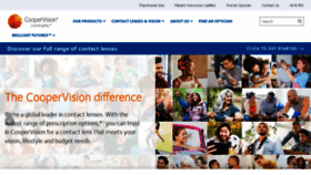 What Coopervision.co.uk website looked like in 2023 (1 year ago)