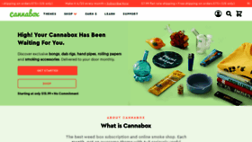 What Cannabox.com website looked like in 2023 (1 year ago)
