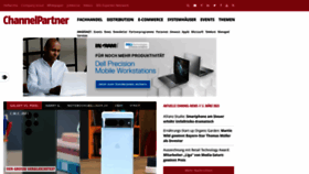 What Channelpartner.de website looked like in 2023 (1 year ago)