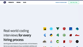 What Codesubmit.io website looked like in 2023 (1 year ago)