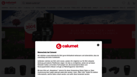 What Calumetphoto.de website looked like in 2023 (1 year ago)
