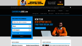What Caribbeanjobs.com website looked like in 2023 (1 year ago)