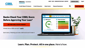 What Cibil.com website looked like in 2023 (1 year ago)