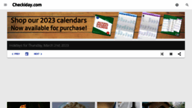 What Checkiday.com website looked like in 2023 (1 year ago)