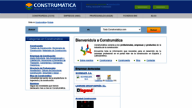 What Construmatica.com website looked like in 2023 (1 year ago)