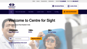 What Centreforsight.net website looked like in 2023 (1 year ago)