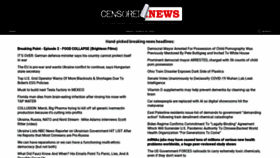 What Censored.news website looked like in 2023 (1 year ago)