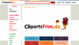 What Clipartsfree.de website looked like in 2023 (1 year ago)