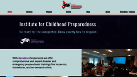What Childhoodpreparedness.org website looked like in 2023 (1 year ago)