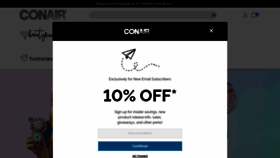 What Conair.com website looked like in 2023 (1 year ago)