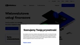 What Cinkciarz.pl website looked like in 2023 (1 year ago)