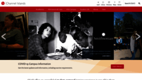 What Csuci.edu website looked like in 2023 (1 year ago)