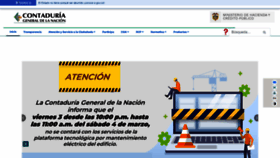 What Contaduria.gov.co website looked like in 2023 (1 year ago)