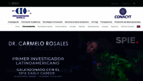 What Cio.mx website looked like in 2023 (1 year ago)