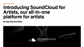 What Community.soundcloud.com website looked like in 2023 (1 year ago)