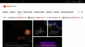 What Cointimes.com.br website looked like in 2023 (1 year ago)