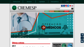 What Cremesp.org.br website looked like in 2023 (1 year ago)