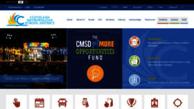 What Clevelandmetroschools.org website looked like in 2023 (1 year ago)