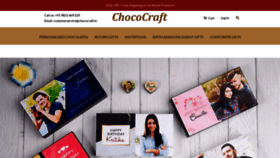 What Chococraft.in website looked like in 2023 (1 year ago)