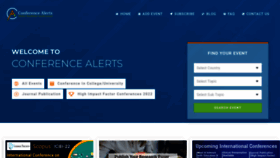 What Conferencealerts.co.in website looked like in 2023 (1 year ago)