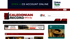 What Caledonianrecord.com website looked like in 2023 (2 years ago)