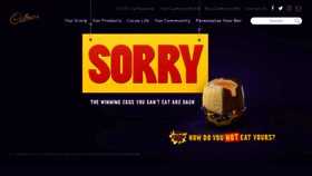 What Cadbury.co.uk website looked like in 2023 (1 year ago)