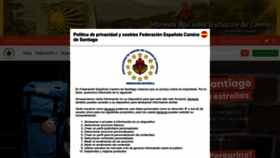 What Caminosantiago.org website looked like in 2023 (2 years ago)