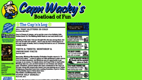 What Capnwacky.com website looked like in 2023 (1 year ago)